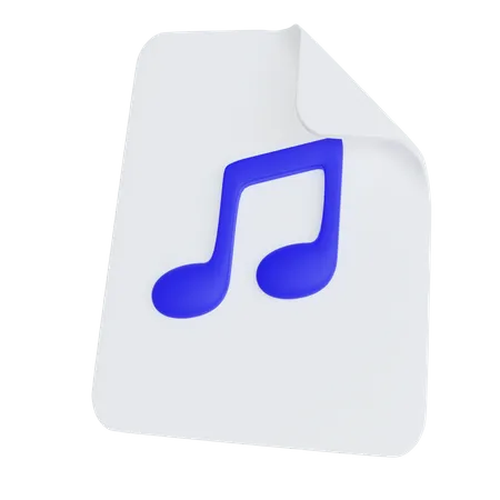 Music File 3D Icon