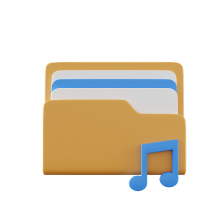 Music Folder  3D Icon