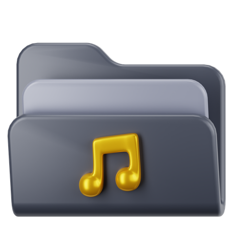 Music Folder  3D Icon