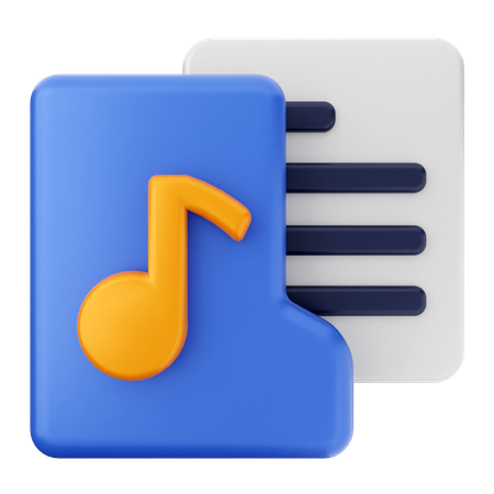 Music Folder  3D Icon