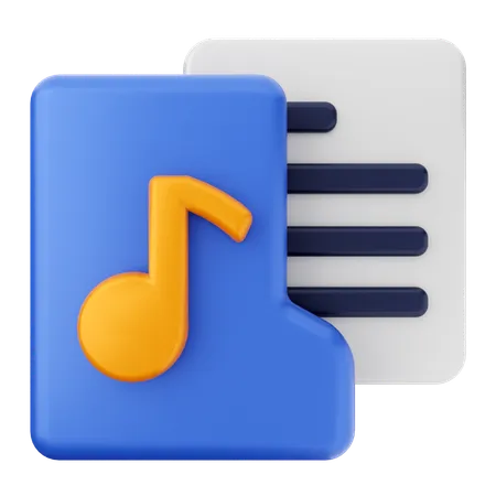 Music Folder  3D Icon