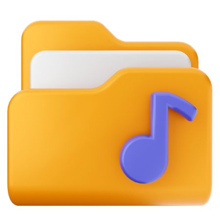 Music Folder  3D Icon