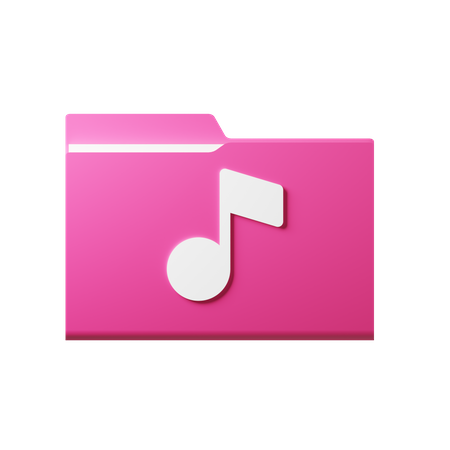 Music Folder  3D Icon