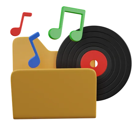 Music Folder  3D Icon