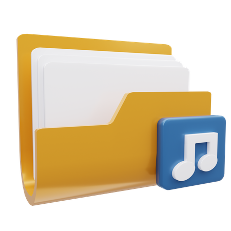 Music Folder  3D Icon