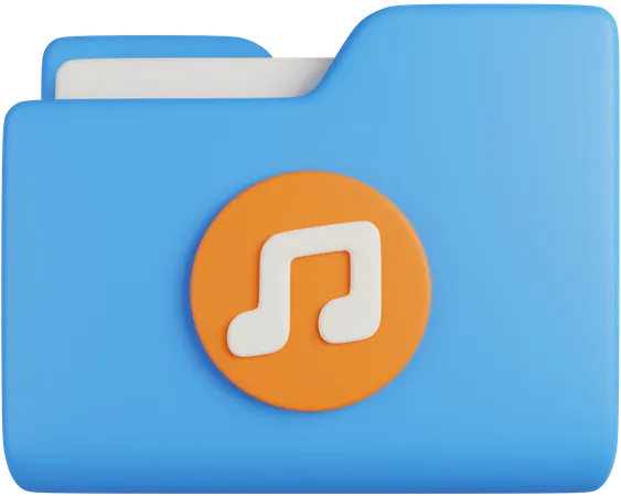 Music Folder  3D Icon