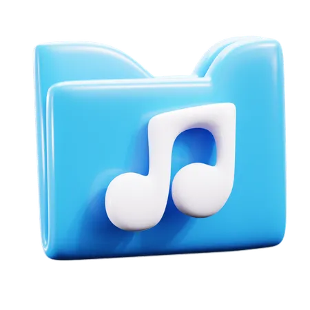 Music folder  3D Icon