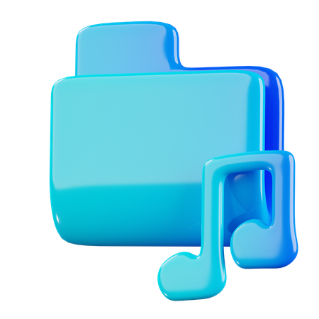 Music Folder  3D Icon