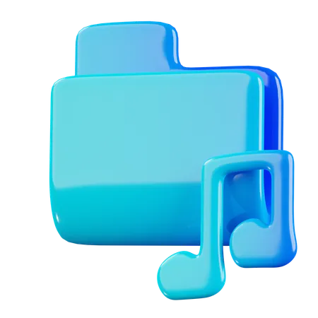 Music Folder  3D Icon