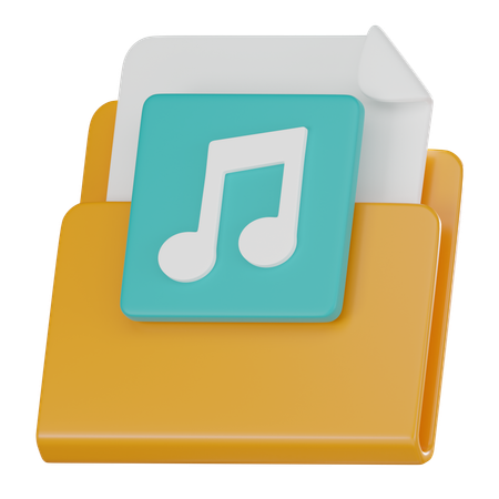 Music Folder  3D Icon