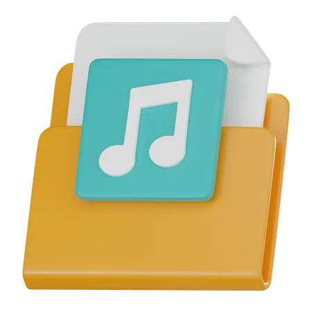 Music Folder  3D Icon