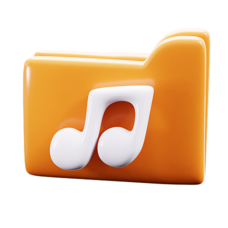 'Music folder  3D Icon