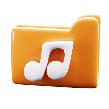 'Music folder  3D Icon