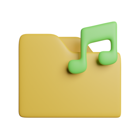 Music Folder  3D Icon