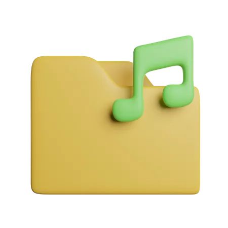 Music Folder  3D Icon