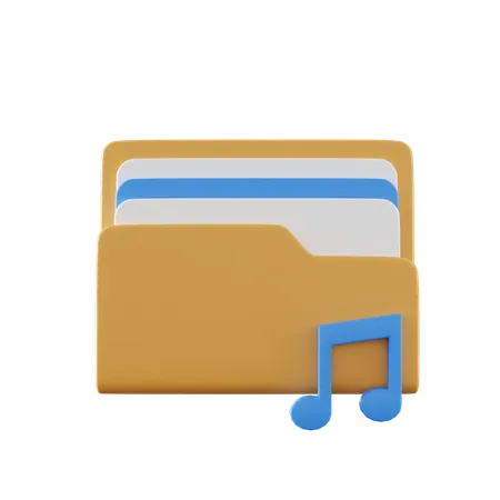 Music Folder  3D Icon