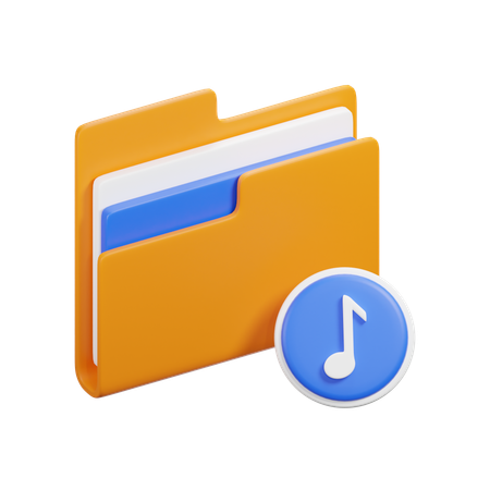 Music Folder  3D Icon