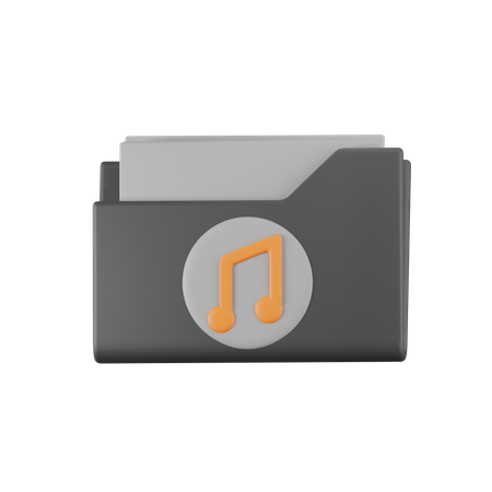 Music Folder  3D Icon