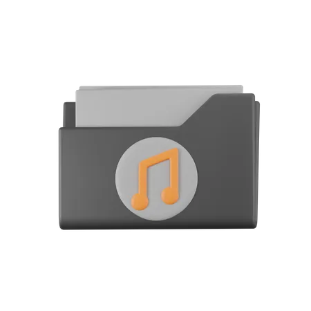 Music Folder  3D Icon