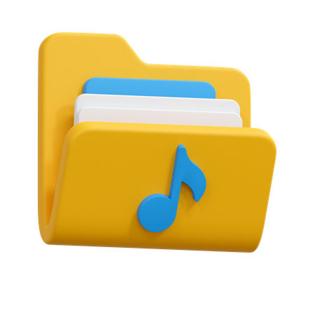 Music folder  3D Icon