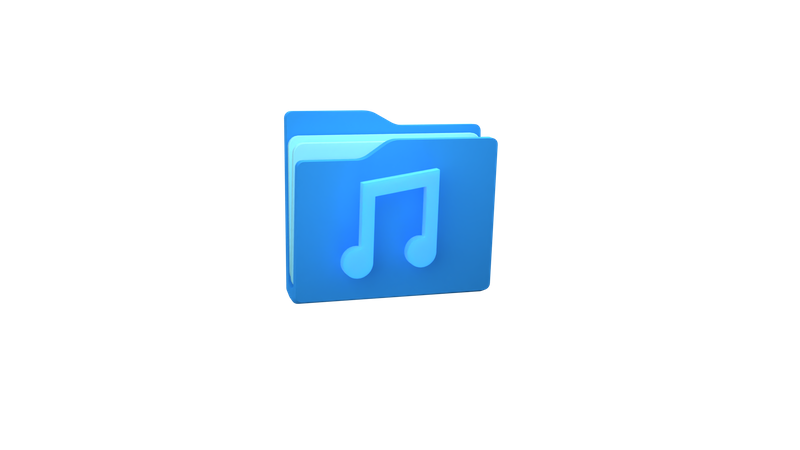 Music Folder  3D Icon