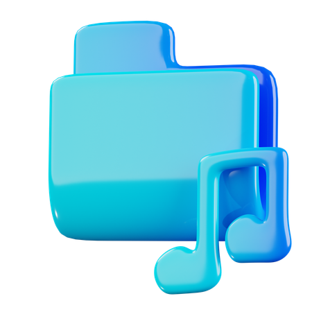 Music Folder  3D Icon