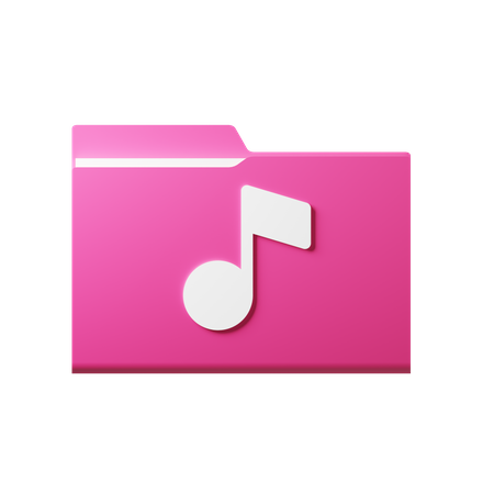 Music Folder  3D Icon