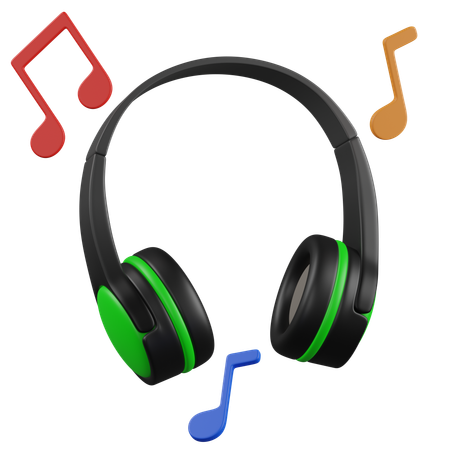 Music headphone  3D Icon