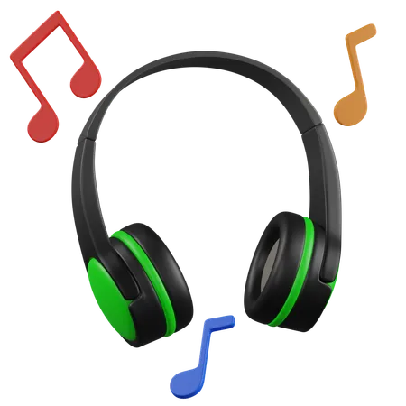 Music headphone  3D Icon