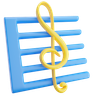3d music-instrument logo