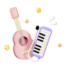 3d music-instrument illustration