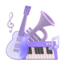 graphics of music instruments
