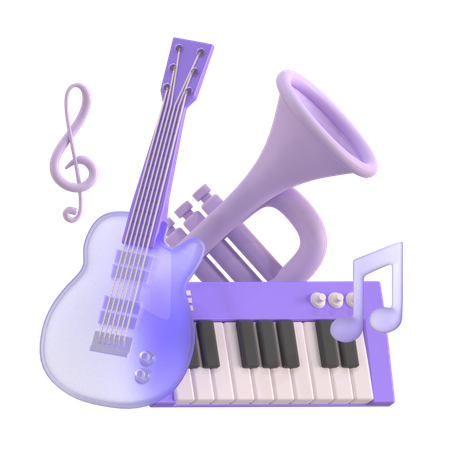 Music Instruments  3D Icon