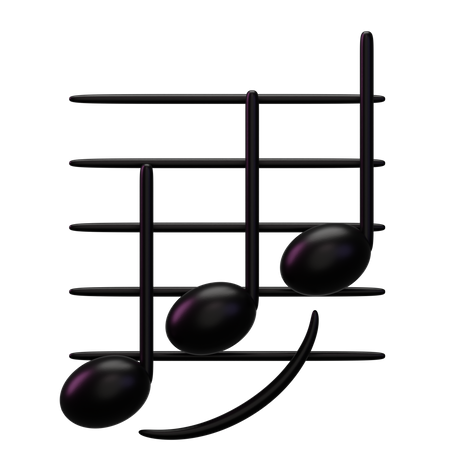 Music Legato  3D Icon