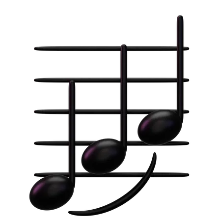 Music Legato  3D Icon