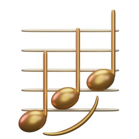 Music Legato  3D Icon