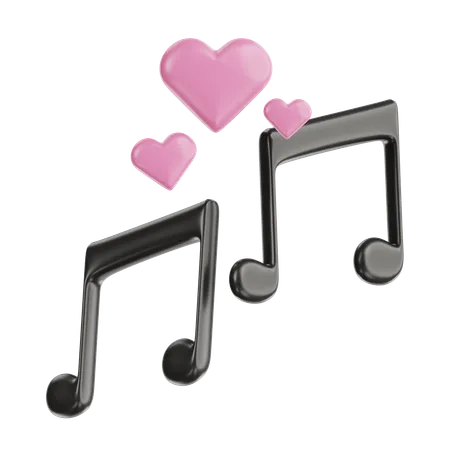 Music Love  3D Icon