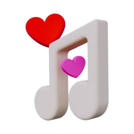 Music Love  3D Icon