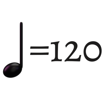 Music Metronome mark  3D Icon