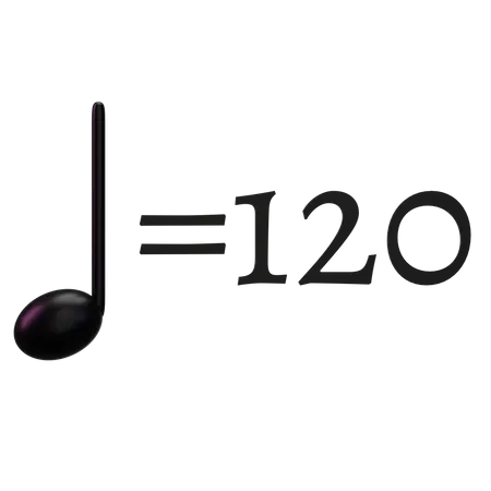 Music Metronome mark  3D Icon