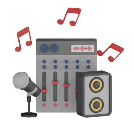 Music Mixer 3D Icon