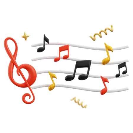 Music Note  3D Icon