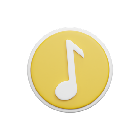 Music Note  3D Icon