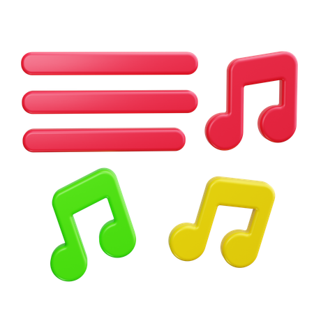 Music Note  3D Icon