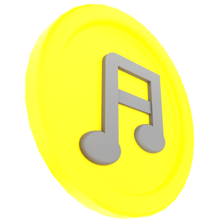 Music Note  3D Icon