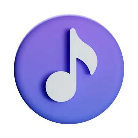 Music Note  3D Icon