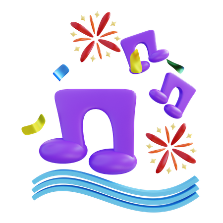 Music Note  3D Icon