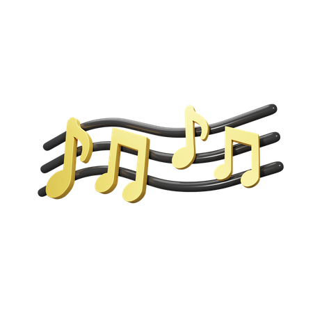 Music Note  3D Illustration