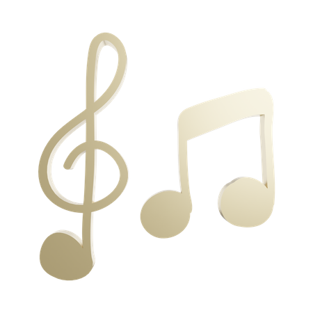 Music Note  3D Illustration