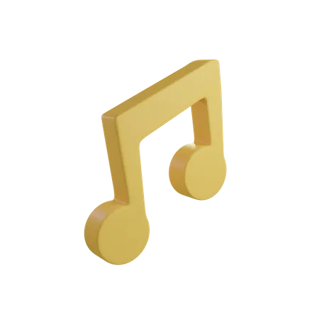 Music Note 3 D Icon Contains PNG BLEND And OBJ Files 3D Illustration